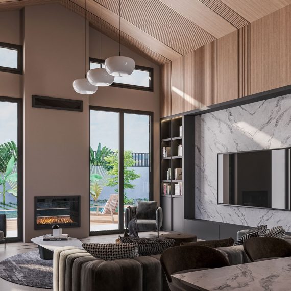 Villa modern iç mekan tasarımı