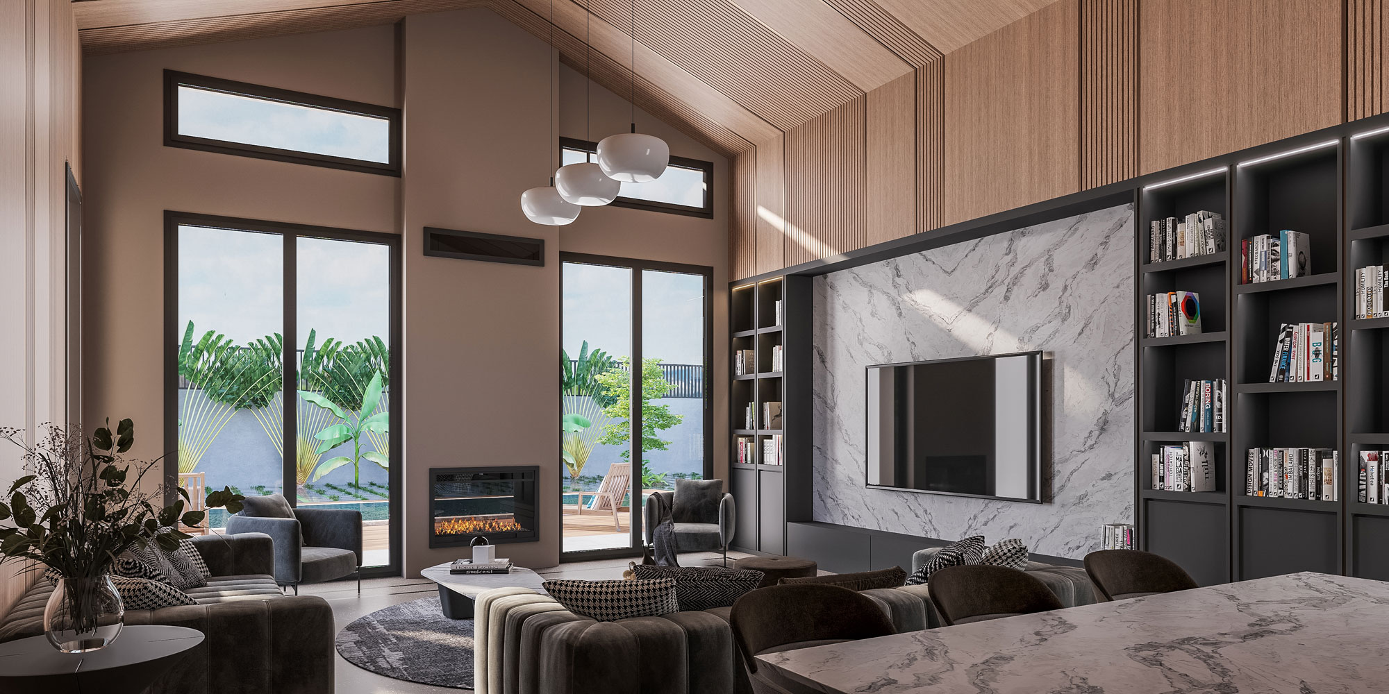 Villa modern iç mekan tasarımı