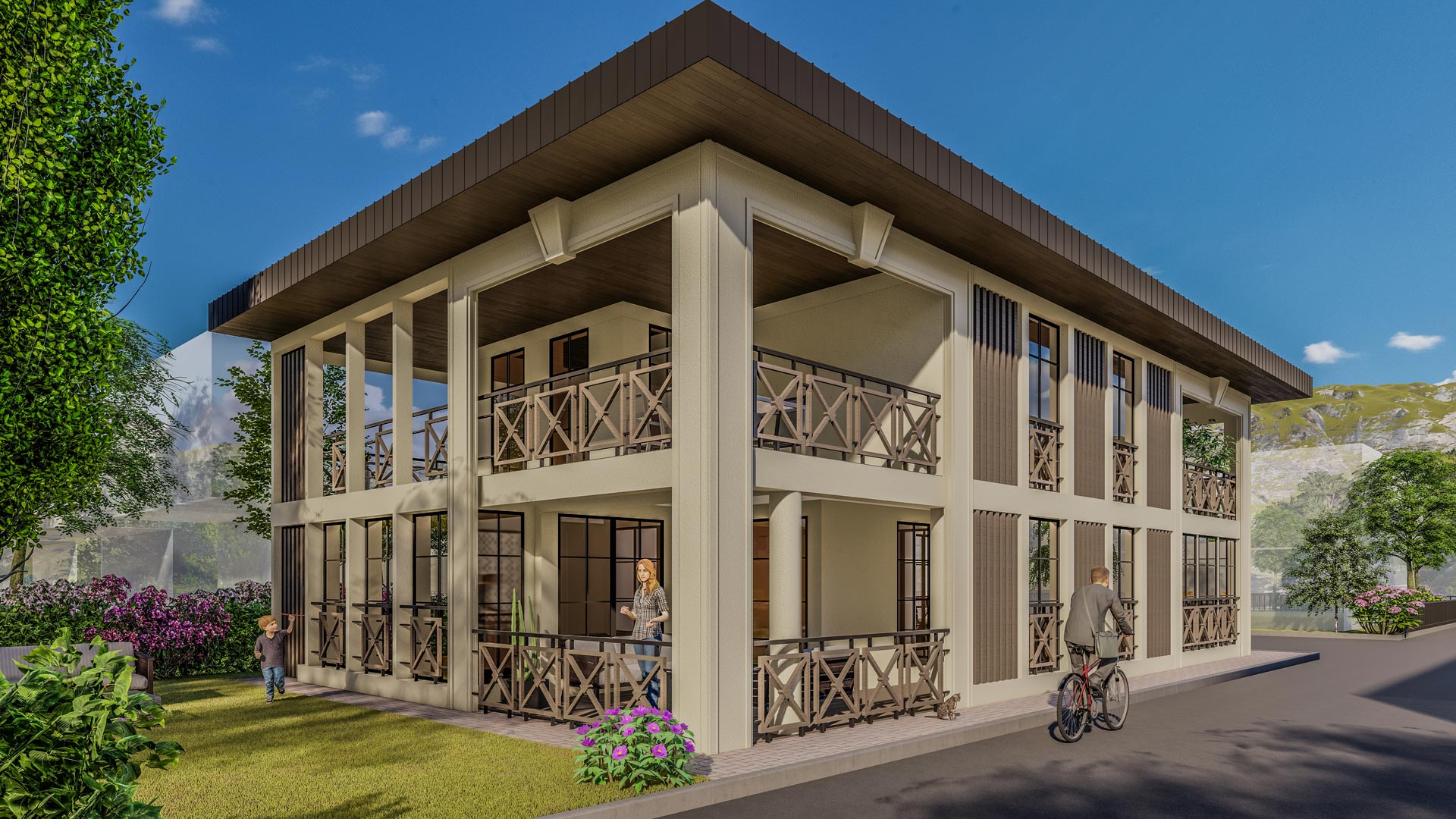 Villa cephe tasarımı konsept